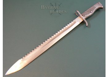 German WW1 Ersatz Sawback Bayonet EB42 #7