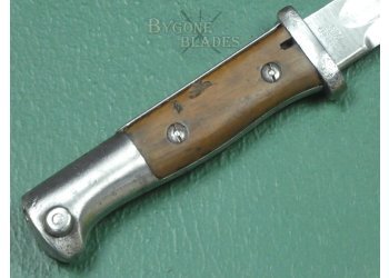 German WW1 S84/98nA Sawback Bayonet. Twin Makers. 1915. #2410004. #11