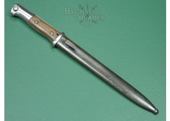 German WW1 S84/98nA Sawback Bayonet. Twin Makers. 1915. #2410004. #3