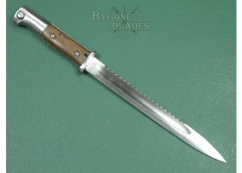 German WW1 S84/98nA Sawback Bayonet. Twin Makers. 1915. #2410004. #5