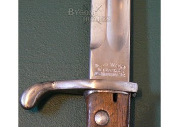 German WW1 S98/05 Butcher Blade Bayonet. Move Werke #8