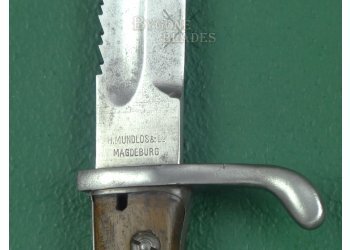 German WW1 S98/05 Saw Toothed Bayonet. Rare Double Maker. #2201006 #11