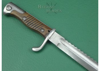 German WW1 S98/05 Saw Toothed Bayonet. Rare Double Maker. #2201006 #8