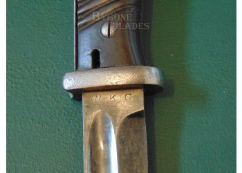 German WW2 K98. 1884/98 MkIII Bayonet. Matching Numbers #9