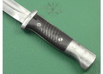 German WW2 K98 Bayonet. Josua Corts 1942. Matching Scabbard. #2203004 #8