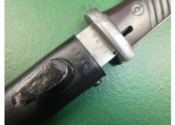 German WW2 K98 Bayonet. Josua Corts 1942. Matching Scabbard. #2203004 #10