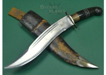 Indian 1970's Vintage clip point yataghan knife. #2511015 #2