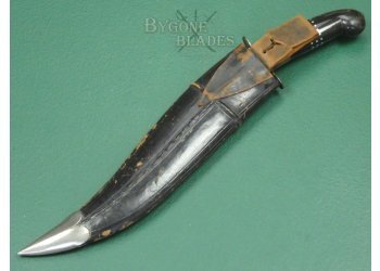 Indian 1970's Vintage clip point yataghan knife. #2511015 #4