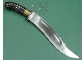 Indian 1970's Vintage clip point yataghan knife. #2511015 #5