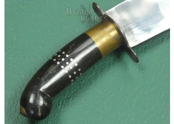 Indian 1970's Vintage clip point yataghan knife. #2511015 #7