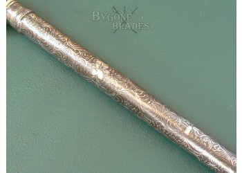 Indian 19th Century Bhuj. Kuttai Sword. Elephant Knife. Sindhi Cavalry Axe-Sword #9