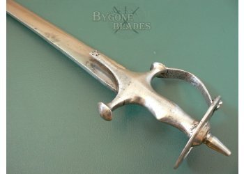 Indian 19th Century Tulwar Sword with Dog Head Knuckle Bow #11