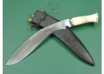 Indian Bone Handled Kukri Knife. WW2 Bring Back. #2311022 #2