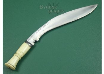 Indian Bone Handled Kukri Knife. WW2 Bring Back. #2311022 #7