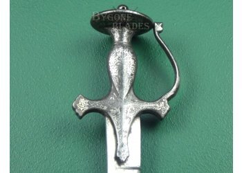 Indian Early 19th Century Tegha Sword. Koftgari Hilt. Signed Blade. #2111015 #7