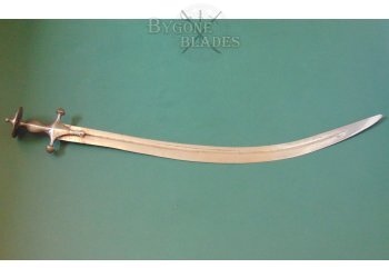 Indian Golia. 19th Century Punjabi Curved Sword.  #3
