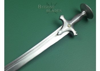 Indian Large 19th Century Tulwar. Broad Bladed Sword. Maker&#039;s Mark #4