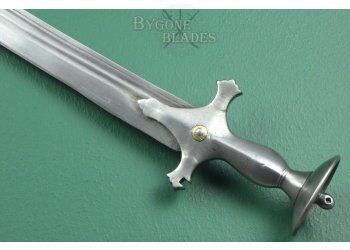 Indian Large 19th Century Tulwar. Broad Bladed Sword. Maker&#039;s Mark #6