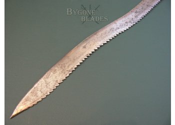 Indian Saw Backed Yataghan Style Sword #11