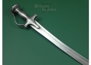 Indian Tulwar. Double-Edged Yelman. Rajasthan 19th Century #3