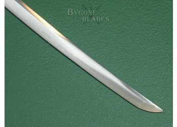 Japanese Samurai Sword. Early Shinto Period Long Wakizashi. Gunome Midare Hamon. #2201005 #12