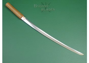Japanese Samurai Sword. Early Shinto Period Long Wakizashi. Gunome Midare Hamon. #2201005 #5