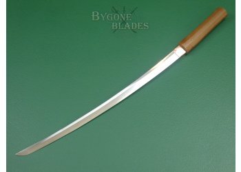 Japanese Samurai Sword. Early Shinto Period Long Wakizashi. Gunome Midare Hamon. #2201005 #6