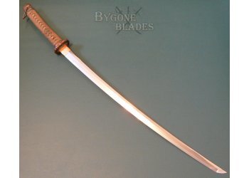 Japanese Heirloom Samurai Katana Sword Blade in Early WW2 Shin Gunto Mounts #4