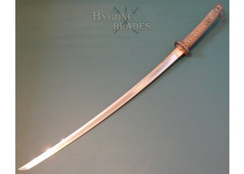 Japanese Heirloom Samurai Katana Sword Blade in Early WW2 Shin Gunto Mounts #5