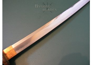 Japanese Heirloom Samurai Katana Sword Blade in Early WW2 Shin Gunto Mounts #8