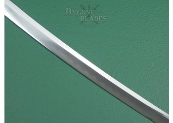Japanese Long Wakizashi Sword. Family Mon. In Shira Saya #5