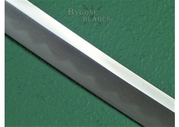 Japanese Long Wakizashi Sword. Family Mon. In Shira Saya #6