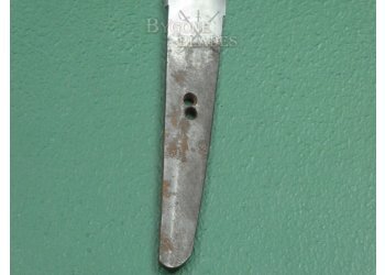 Japanese Long Wakizashi. Gunome Midare Hamon. Signed Tang. Unusual Shira Saya. #2201003 #12