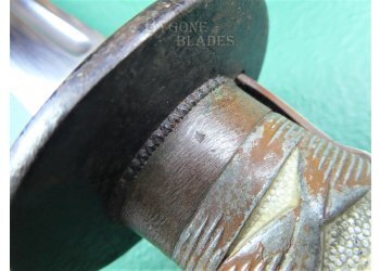 Japanese Type 95 Shin Gunto. WW2 NCO Sword. Matching Numbered Scabbard #11