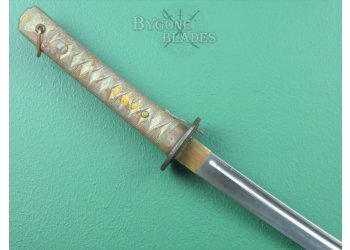 Japanese Type 95 Shin Gunto. WW2 NCO Sword. Matching Numbered Scabbard #7