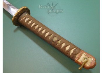 Japanese WW2 Pilots Sword. Heirloom Wakizashi Blade #10