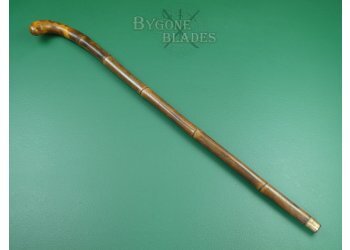 Large 19th Century Root-Ball Sword Cane. French Blade #3