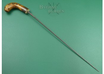 Large 19th Century Root-Ball Sword Cane. French Blade #8