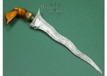 Malaysian Kris. 5 Luk Blade. Early-Mid-20th Century. #2511003 #5