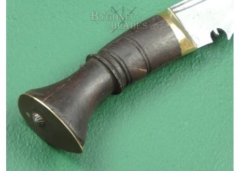 Nepalese Kukri Knife. Badged Scabbard. Early 20th Century. #2201014 #7
