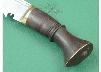 Nepalese Kukri Knife. Badged Scabbard. Early 20th Century. #2201014 #8