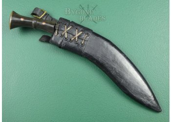 Nepalese Military Kukri. Horn Grip. Solid Tang. #2201008a #3
