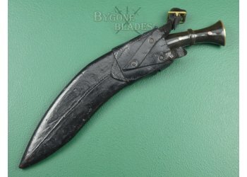 Nepalese Military Kukri. Horn Grip. Solid Tang. #2201008a #4