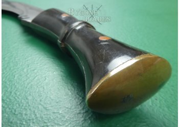 Nepalese Military Kukri. Horn Grip. Solid Tang. #2201008a #10