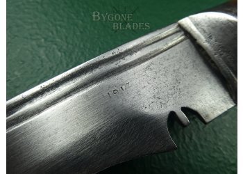 Nepalese WW1 Gurkha Fighting Kukri Knife. 1917 Date Stamp. #2201010a #12