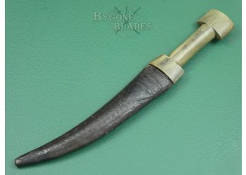Ottoman Kurdish Khanjar. 19th Century Horn Hilt Dagger. #2201017 #4