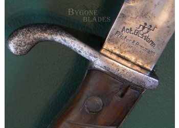 Rare double makes ww1 German bayonet 