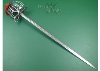 Scottish 1828 Pattern Officers Basket Hilt Broadsword. Thames Scottish Volunteers. #2207009 #5