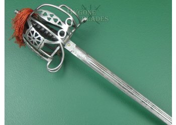 Scottish 1828 Pattern Officers Basket Hilt Broadsword. Thames Scottish Volunteers. #2207009 #7