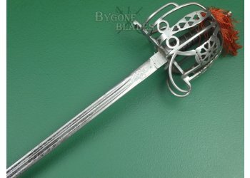 Scottish 1828 Pattern Officers Basket Hilt Broadsword. Thames Scottish Volunteers. #2207009 #8